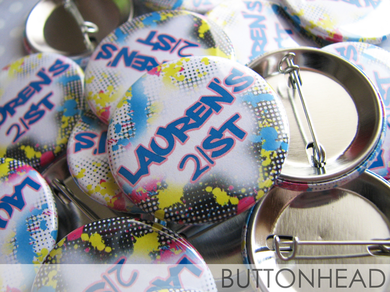 90s-birthday-party-theme-favors-buttons