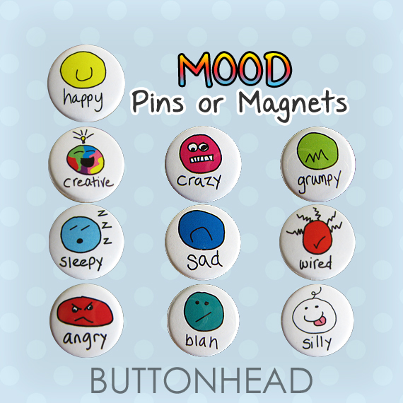 Mood Buttons and Pins