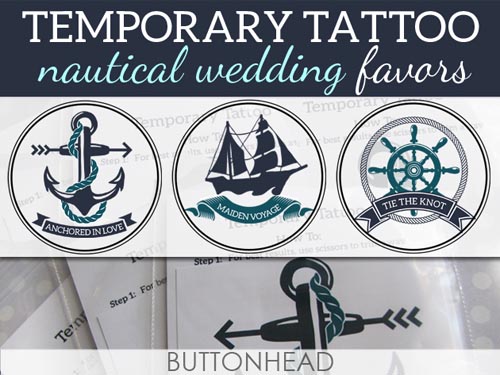 nautical-wedding-favors-temporary-tattoos
