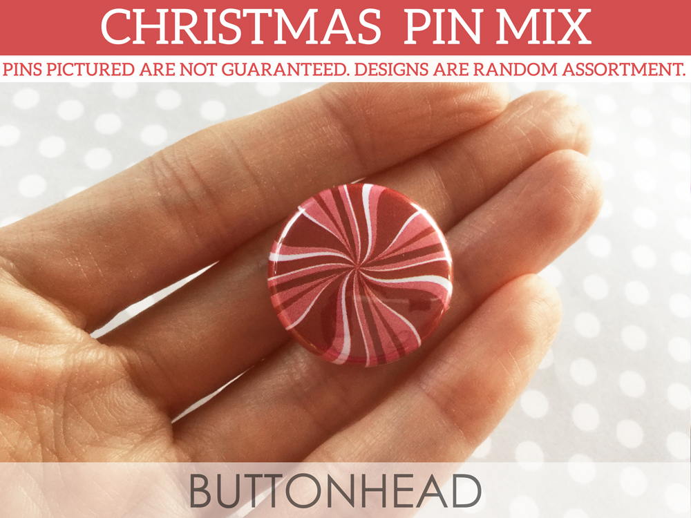 Random Christmas Buttons Pins